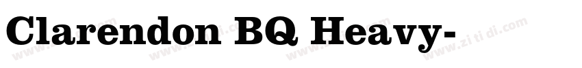 Clarendon BQ Heavy字体转换